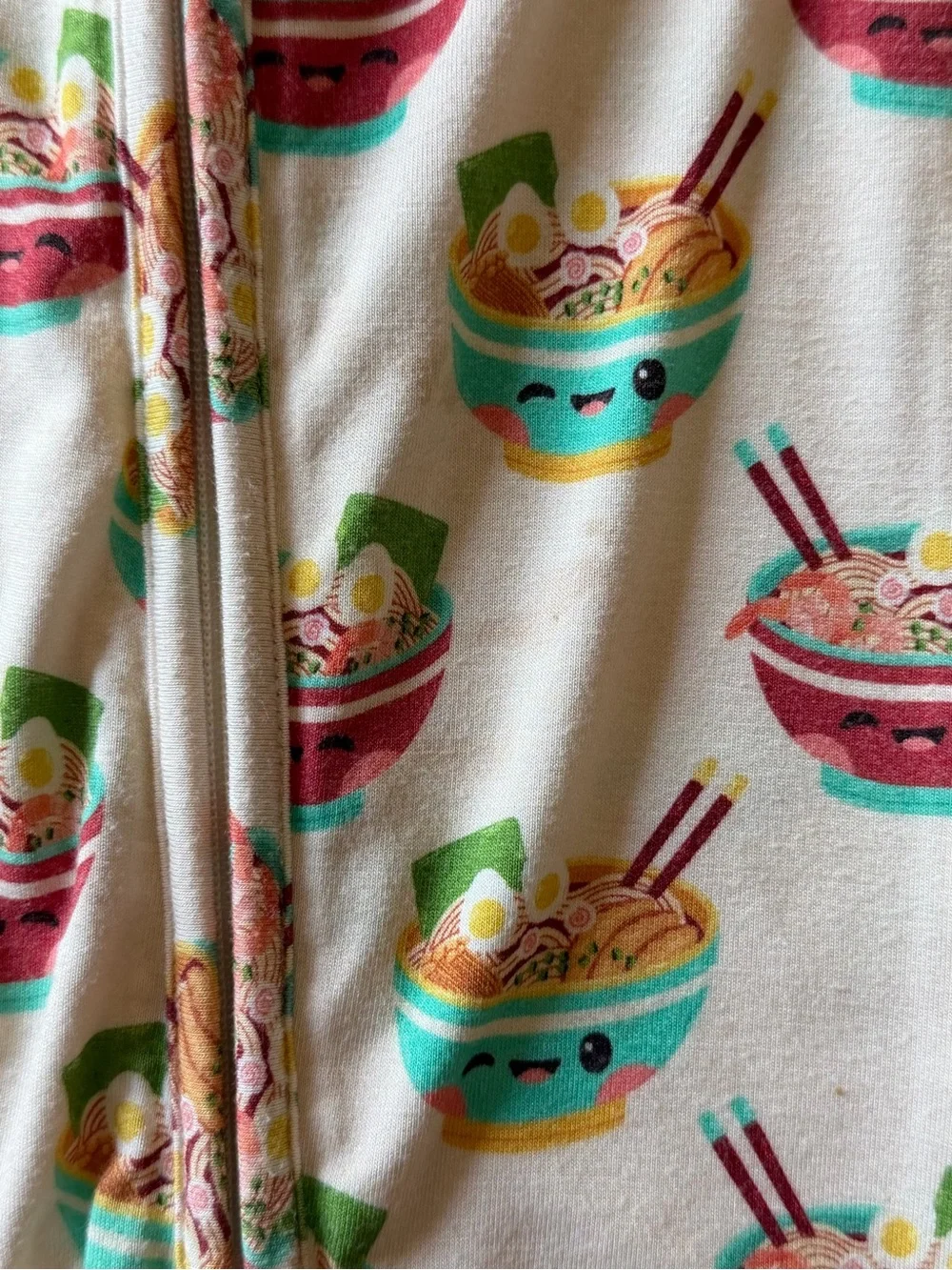 Bums & Roses Ramen Bamboo Convertible Zippy Pajamas 18-24M